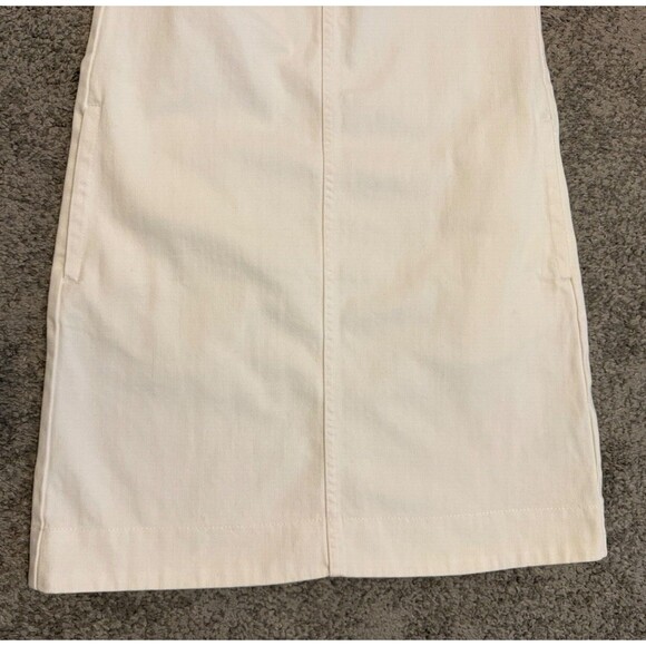J Crew Denim Shift Dress Style AK257 Women's Size 00 White NWT - Picture 7 of 14